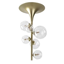 Plafoniera Rabalux ASLOV metal, sticla, auriu, transparent, G9 - 71298