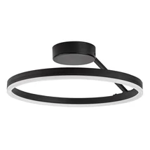 Plafoniera Rabalux ISAURE metal, acril, negru, alb, LED, 24W, 1600lm, 3000K-4000K-6500K - 71302