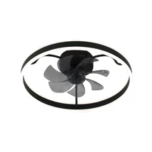 Plafoniera cu ventilator Rabalux FANFY metal, acril, negru, alb, LED, 40W, 2200lm, 3000K-4000K-6000K - 71337