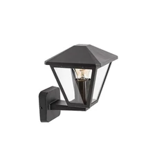 Aplica de perete exterioara Rabalux Paravento metal, sticla, negru, transparent, E27, IP44 - 7146