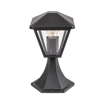 Lampadar exterior Rabalux Paravento metal, sticla, negru, transparent, E27, IP44 - 7148