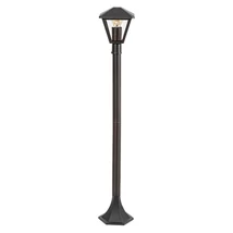 Lampadar exterior Rabalux Paravento metal, sticla, negru, transparent, E27, IP44 - 7150