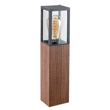 Lampadar exterior Rabalux Wales metal, sticla, maro, transparent, E27, IP44 - 7196