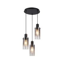 Pendul Rabalux FUMEA metal, sticla, negru, fumuriu, E27 - 72038
