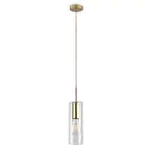Pendul Rabalux ESTA metal, sticla, auriu, transparent, E27 - 72050