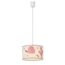 Lampa pentru copii Rabalux FOWLY plastic, textil, alb, E27 - 72069