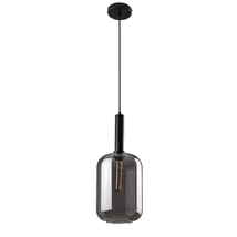 Pendul Rabalux LISSANDRA metal, sticla, negru, transparent, E27 - Rabalux-72101