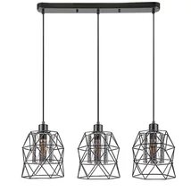 Pendul Rabalux EMRYS metal, sticla, negru, transparent, E27 - Rabalux-72113