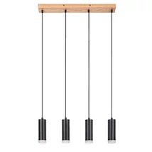 Pendul Rabalux TORAS lemn, metal, negru, GU10 - Rabalux-72124