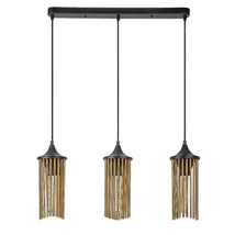Pendul Rabalux ROXAS metal, negru, cupru, E27 - 72153