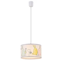 Lampa pentru copii Rabalux FLAPPY plastic, textil, alb, E27 - 72166