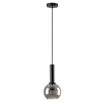 Pendul Rabalux CENTIO metal, sticla, negru, fumuriu, E27 - 72171