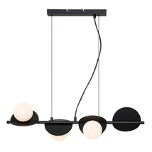 Pendul Rabalux JULES metal, sticla, negru, alb, G9 - 72225