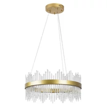Pendul Rabalux MABEL metal, sticla, auriu, transparent, LED, 3000K-4000K-6000K, 36W, 2480lm - 72227