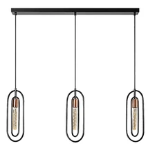 Pendul Rabalux ROVIER metal, negru, cupru, E27 - 72264