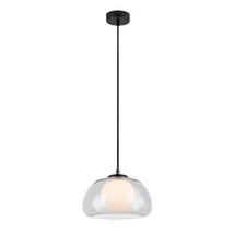Pendul Rabalux ELOWEN metal, sticla, negru, transparent, alb, G9 - 72274