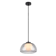 Pendul Rabalux ELOWEN metal, sticla, negru, fumuriu, alb, G9 - 72275