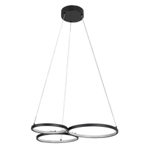 Pendul Rabalux FORMAND metal, plastic, negru, alb, LED, 38W, 1100lm, 3000K - 72297