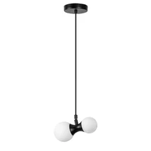 Pendul Rabalux LITION metal, sticla, negru, alb, G9 - 72299