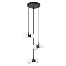 Pendul Rabalux LITION metal, sticla, negru, alb, G9 - 72300