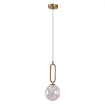 Pendul Rabalux ROSEHIP metal, sticla, sampanie, transparent, G9 - 72303