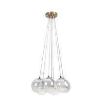 Pendul Rabalux ROSEHIP metal, sticla, sampanie, transparent, G9 - 72304