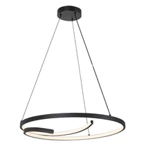 Pendul Rabalux NILOO metal, plastic, negru, transparent, LED, 40W, 3000K, 2080Lm - 72367