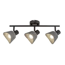 Spot Rabalux FARELIA metal, fetru, negru, gri, E14 - 73007