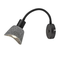 Aplica de perete Rabalux FARELIA metal, fetru, negru, gri, E14 - 73009