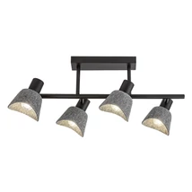 Plafoniera Rabalux FARELIA metal, fetru, negru, gri, E14 - 73010