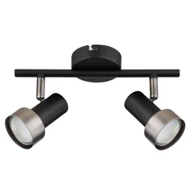 Spot Rabalux KONRAD metal, negru, argintiu, GU10 - Rabalux-73012