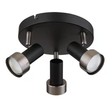 Spot Rabalux KONRAD metal, negru, argintiu, GU10 - Rabalux-73013