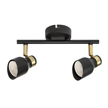 Spot Rabalux LILOU metal, negru, auriu, GU10 - 73048