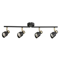 Spot Rabalux LILOU metal, negru, auriu, GU10 - 73050