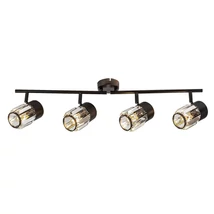 Spot Rabalux VENARO metal, sticla, negru, transparent, E14 - 73062