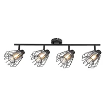 Spot Rabalux EMERENCIA metal, sticla, negru, fumuriu, E14 - 73070