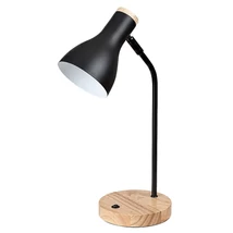 Veioza Rabalux FERB metal, lemn, negru, E14 - Rabalux-74002