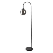 Lampadar Rabalux RICARDO metal, sticla, negru, fumuriu, E27 - 74025