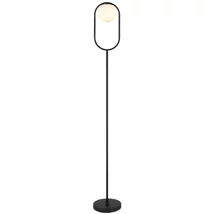 Lampadar Rabalux GHITA metal, sticla, negru, alb, E27 - 74029