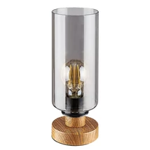 Veioza Rabalux TANNO metal, sticla, lemn, transparent, E27 - Rabalux-74120