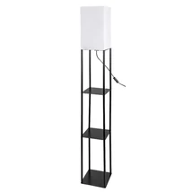 Lampadar Rabalux BRONN metal, textil, negru, alb, E27 - 74191