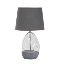 Veioza Rabalux APOLONIA ceramic, sticla, gri, transparent, E27 - 74228