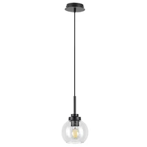 Pendul pentru baie Rabalux TIRINA metal, sticla, negru, transparent, E27 - Rabalux-75006
