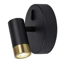 Aplica de perete pentru baie Rabalux KADIR metal, negru, aur, LED, 3W,4000K, 270Lm, IP44 - 75040
