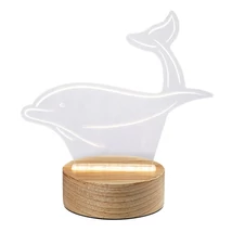 Lampa decor Rabalux AKALI lemn, acril, transparent, LED, 3000K, 2W, 50lm - Rabalux-76002