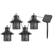 Lampa solara decor Rabalux Ximpu plastic, negru, alb, LED, 2700K, 0,1W, 5lm, IP44 - 77003