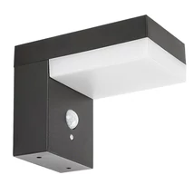 Lampa solara cu senzor Rabalux Zrebar metal, plastic, negru, alb, LED, 4000K, 6W, 450lm, IP44 - 77009