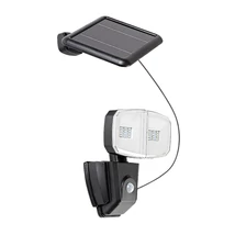Lampa solara cu senzor Rabalux Zlarin plastic, negru, alb, LED, 4000K, 12W, 700lm, IP44 - 77012