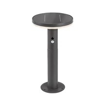 Lampadar exterior cu senzor Rabalux Botev metal, plastic, antracit, alb, LED, 4000K, 10W, 250lm, IP44 - 77018