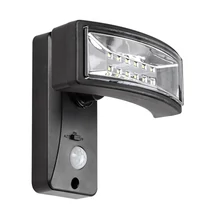 Lampa solara cu senzor Rabalux Valpovo plastic, negru, transparent, LED, 4000K, 2,4W, 250lm, IP44 - 77019